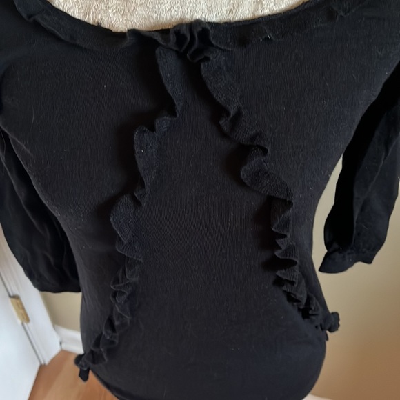 NWOT Ann Taylor Ruffle Sweater - Picture 2 of 4